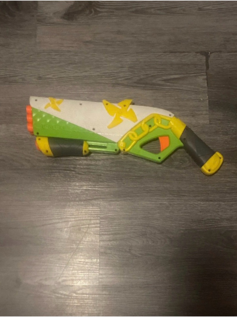 Nerf Green and Yellow Foam Dart Blaster